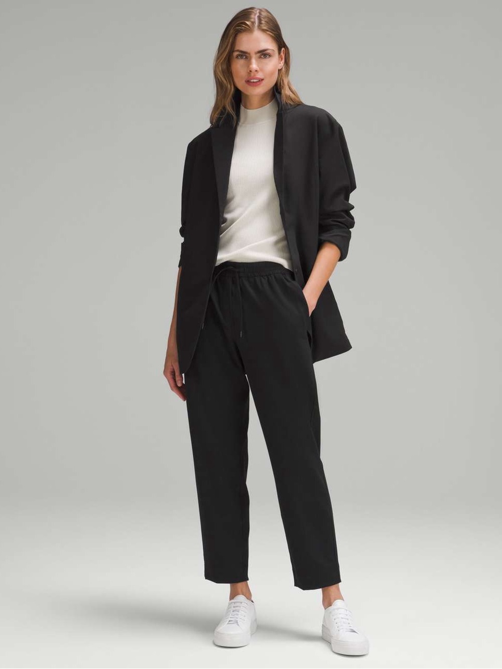 Lululemon Black Drawstring Tapered Pants - Women